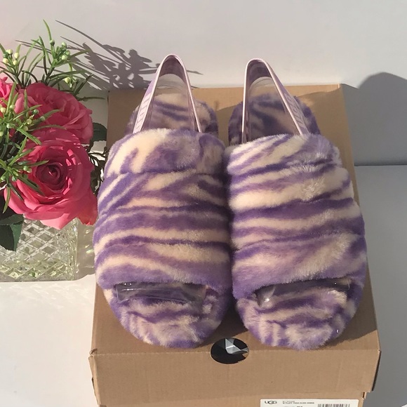 UGG Fluff Yeah Slide Zebra - Picture 8 of 13